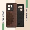 Kryt Kwmobile pro Xiaomi 13T/13T Pro, Hnědý, Dřevo, KWM000020IR003C