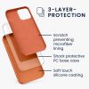 Kryt Kwmobile pro Apple iPhone 12/iPhone 12 Pro, oranžový, silikonový, KWM000011JP098C