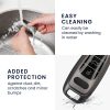 Kryt na klíče od auta Kwmobile pro Audi 3 Buttons - Keyless Go, šedo/černý, silikon, KWM000011OW003C