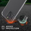 Kryt Kwmobile pro Apple iPhone 15 Pro, průhledný/zlatý, silikon, KWM000020FE002C