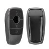 Kwmobile Kryt na klíče od auta pro Mercedes Benz Smart Key, šedo-černý, silikon, KWM0000252R001C
