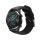Řemínek Kwmobile pro Huawei Watch GT 3/Watch GT 2/Watch GT, černý, přírodní kůže, KWM000013PG003C