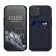 Kryt Kwmobile pro Apple iPhone 15, tmavě modrý, silikon, KWM000020EM003C