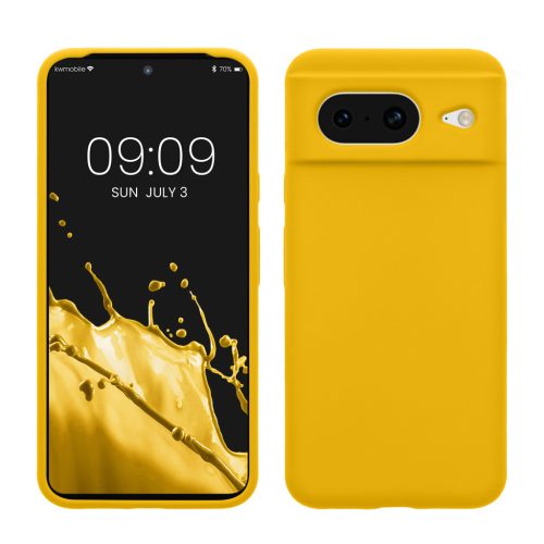 Pouzdro Kwmobile pro Google Pixel 8, žluté, silikonové, KWM000020JF005C