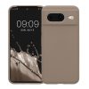Pouzdro Kwmobile pro Google Pixel 8, béžové, silikonové, KWM0000208F023C