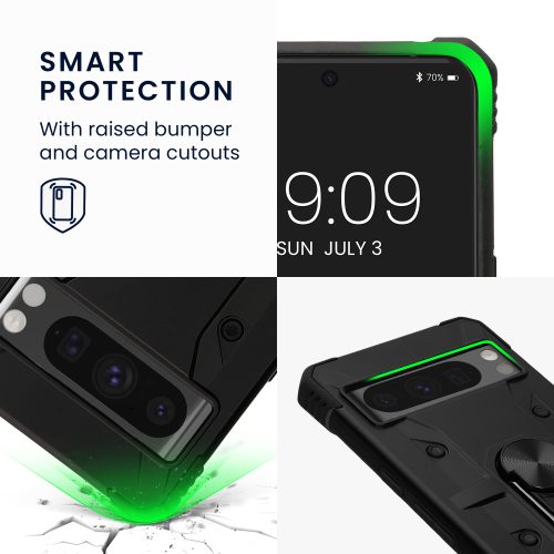 Pouzdro Kwmobile pro Google Pixel 8 Pro, černé, plastové, KWM000020JL001C