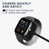 Kwmobile USB nabíjecí kabel pro Amazfit Bip 3/Bip 3 Pro/GTS 4 Mini, černý, plastový, KWM0000253K001C