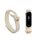 Řemínek Kwmobile pro Xiaomi Mi Band 4/Mi Band 3, bílý, silikon, KWM0000253P001C