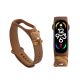 Řemínek Kwmobile pro Xiaomi Mi Band 7/Mi Band 6/Mi Band 5, hnědý, silikon, KWM0000253Q002C