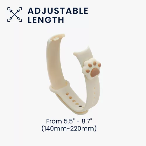 Řemínek Kwmobile pro Xiaomi Mi Band 8, bílý, silikon, KWM0000253R001C