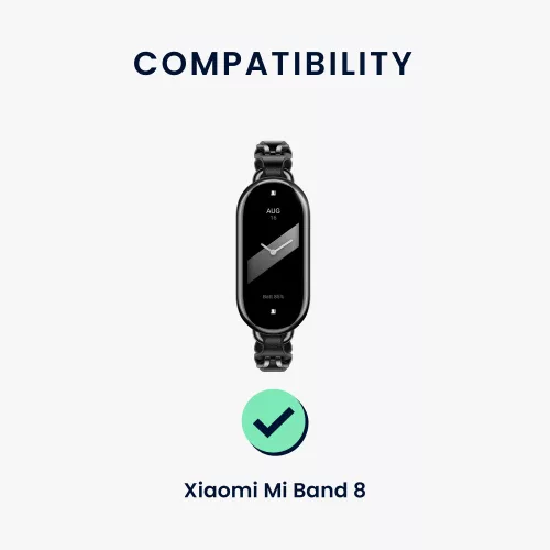 Řemínek Kwmobile pro Xiaomi Mi Band 8, bílý, silikon, KWM0000253R001C