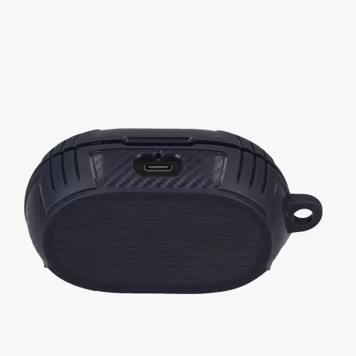 Pouzdro na sluchátka Kwmobile pro Jabra Elite 7 Pro/Elite 7 Active, tmavě modré, silikonové, KWM0000253X002C