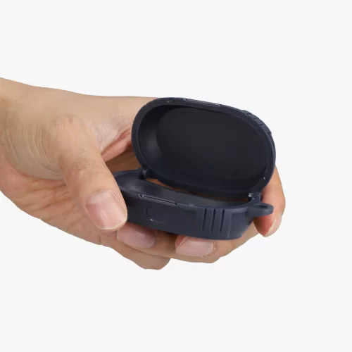 Pouzdro na sluchátka Kwmobile pro Jabra Elite 7 Pro/Elite 7 Active, tmavě modré, silikonové, KWM0000253X002C