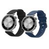 Sada 2 řemínků Kwmobile pro Huawei Watch GT 4 (41mm), černá/tmavě modrá, silikon, KWM0000254B001C