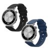 Sada 2 řemínků Kwmobile pro Huawei Watch GT 4 (41mm), černá/tmavě modrá, silikon, KWM0000254B001C