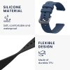 Sada 2 řemínků Kwmobile pro Huawei Watch GT 4 (41mm), černá/tmavě modrá, silikon, KWM0000254B001C
