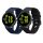 Sada 2 řemínků Kwmobile pro Garmin vivoactive 5/Active 5, černá/tmavě modrá, silikon, KWM0000254E001C