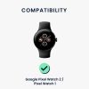 Sada 2 řemínků Kwmobile pro Google Pixel Watch 2/Pixel Watch, černá/tmavě modrá, silikon, KWM0000254I001C