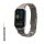 Řemínek Kwmobile pro Xiaomi Smart Band 8 Active/Redmi Band 2, stříbrná, ocel, KWM0000254J001C