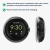 Sada 2 pouzder Kwmobile s bezpečnostním sklem pro Google Pixel Watch 2/Pixel Watch, Transparent, Plast, KWM0000254R001C