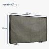Kwmobile plátěný potah na 50palcovou TV, šedý, textilní, KWM000017SZ003C