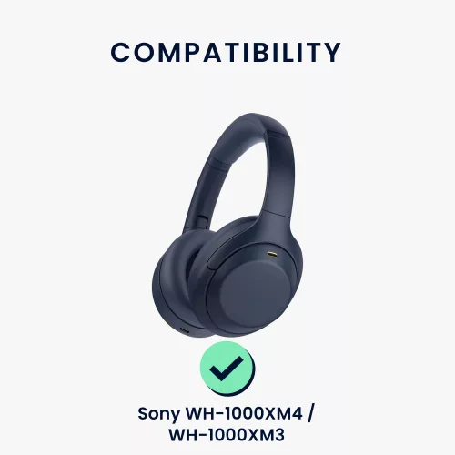Pouzdro na sluchátka Kwmobile pro Sony WH-1000XM4/WH-1000XM3, tmavě modré, neopren, KWM0000254Z002C