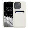 Kryt Kwmobile pro Apple iPhone 15 Pro, bílý, silikon, KWM000020EO005C