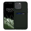 Kryt Kwmobile pro Apple iPhone 15 Pro Max, tmavě zelený, silikon, KWM000020EP004C