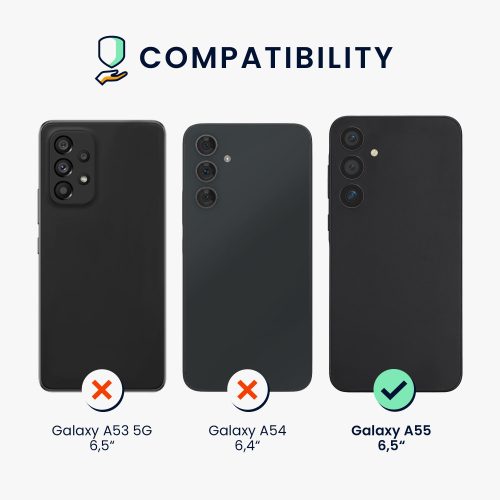 Pouzdro Kwmobile pro Samsung Galaxy A55, krémové, silikonové, KWM000021ME006C