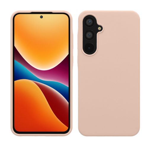Pouzdro Kwmobile pro Samsung Galaxy A55, krémové, silikonové, KWM000021ME019C