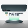 Pouzdro Kwmobile pro Samsung Galaxy A55, tmavě zelené, silikonové, KWM000021MG012C