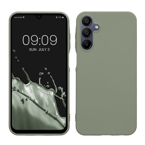 Pouzdro Kwmobile pro Samsung Galaxy A15 5G, světle zelené, silikonové, KWM000021MH009C