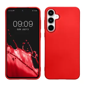   Pouzdro Kwmobile pro Samsung Galaxy A55, červené, silikonové, KWM000021MI003C