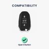 Kryt na klíče od auta Kwmobile pro Opel 3 tlačítka - Keyless Go, černo/zlatý, silikon, KWM0000256D001C