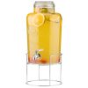 Dozator bauturi Navaris, 8L, cu stand metalic si robinet inox, sticla, NAV0000111Q002C