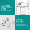 Dozator bauturi Navaris, 8L, cu stand metalic si robinet inox, sticla, NAV0000111Q002C