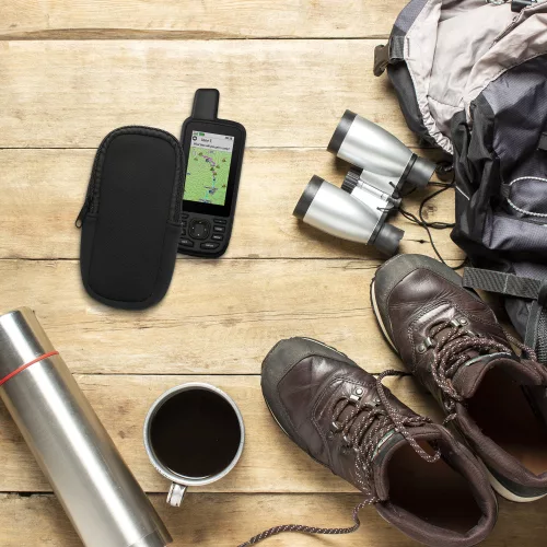 Ochranný kryt Kwmobile pro Garmin GPSMAP 66sr/GPMAP 67, černý, neopren, KWM0000256U001C