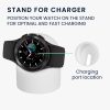 Dokovací stojan Kwmobile pro Samsung Galaxy Watch 4/Galaxy Watch 4 Classic/Galaxy Watch 3, bílý, silikon, KWM0000257B002C