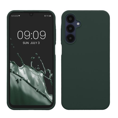 Silikonový kryt Kwmobile pro Samsung Galaxy A25, tmavě zelený, KWM000021MV012C