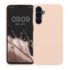 Pouzdro Kwmobile pro Samsung Galaxy A25, krémové, silikonové, KWM000021MV019C