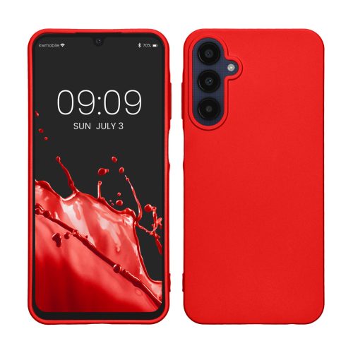 Silikonový kryt Kwmobile pro Samsung Galaxy A25, červený, KWM000021MZ003C