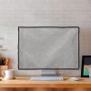 Kryt Kwmobile pro 31-32palcový monitor, světle šedý, textilní, KWM000017VG002C