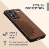 Kryt Kwmobile pro Xiaomi Redmi Note 13 Pro Plus 5G, hnědý, dřevo, KWM000020KL002C