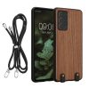 Pouzdro Kwmobile pro Samsung Galaxy A52/Galaxy A52 5G/Galaxy A52s 5G, hnědé, dřevo/silikon, KWM000021NY001C