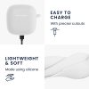 Pouzdro na sluchátka Kwmobile pro Huawei Freebuds SE 2, bílé, silikonové, KWM000024TO002C