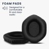 Sada 2 ks náušníků Kwmobile pro V-MODA Crossfade M-100/Crossfade LP2/Crossfade LP, černá, ekokůže, KWM0000257U001C