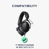 Sada 2 ks náušníků Kwmobile pro V-MODA Crossfade M-100/Crossfade LP2/Crossfade LP, černá, ekokůže, KWM0000257U001C