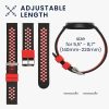 Řemínek Kwmobile pro hodinky Xiaomi Mi Watch/Mi Watch Color Sport, černá/červená, silikon, KWM0000258C001C