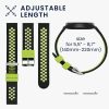 Řemínek Kwmobile pro Xiaomi Mi Watch/Mi Watch Color Sport, černá/zelená, silikon, KWM0000258C002C