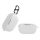 Pouzdro na sluchátka Kwmobile pro JBL WAVE BUDS, bílé, silikonové, KWM000018FB004C